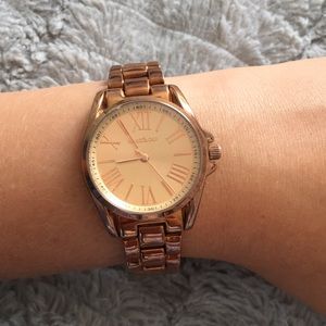 Rose gold watch